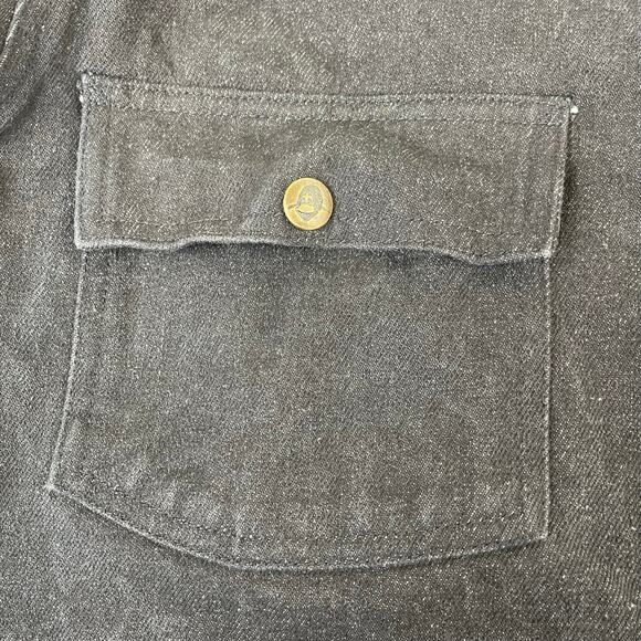Vintage Ben Davis Mens Black Cotton Denim Warm Lined Work Chore Jacket Size L - Picture 15 of 16